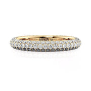 MICHAEL M 18K Yellow Gold Diamond Pave Wedding Band